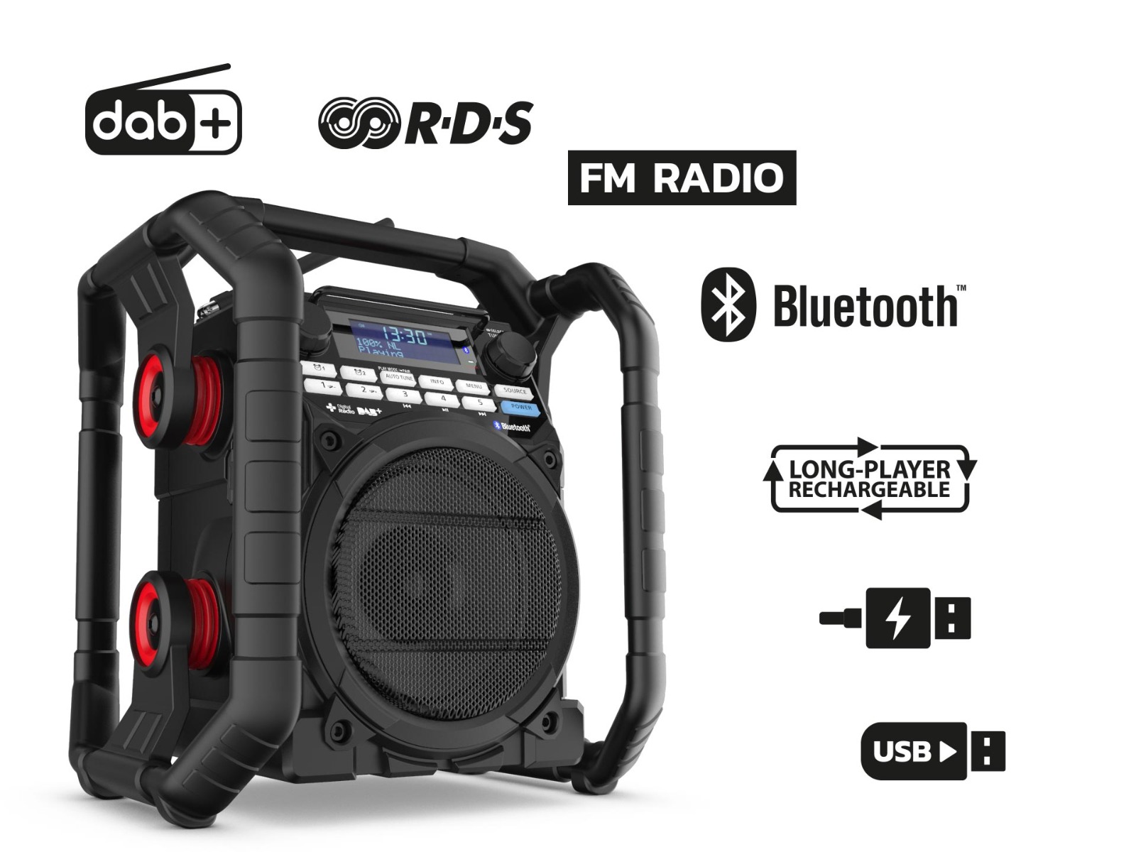 PerfectPro TP3 TEAMPLAYER Radio poids lourd extra robuste