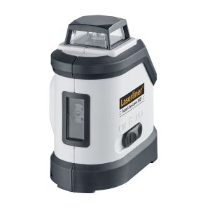 Laserliner 081.160A SuperLine-Laser 360° Laser automatique avec cercle laser horizontal de 360° et 2 lignes verticales + récepteur laser RX40