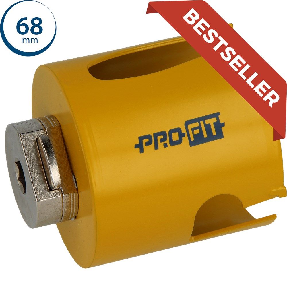 ProFit 09081068 Scie cloche multi-usages 68 mm avec adaptateur intégré