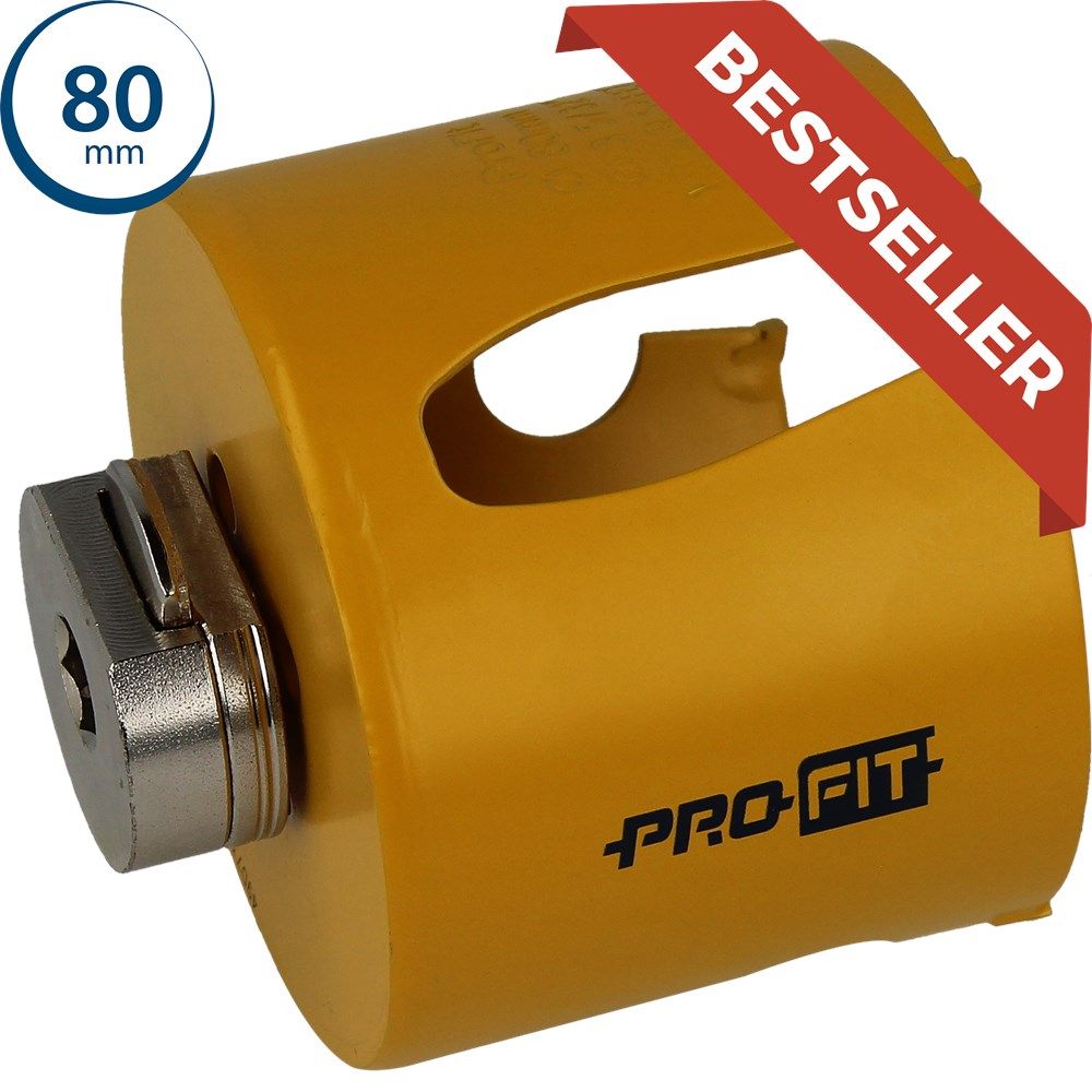 ProFit 09081080 Scie cloche multi-usages 80 mm avec adaptateur intégré