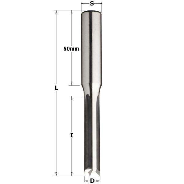 CMT 104.070.30 Foret de perçage (bec de poisson) 7mm - tige 13 x 50mm