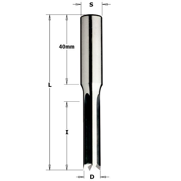 CMT 105.060.30 Foret de perçage (bec de poisson) 6mm - tige 10 x 40mm