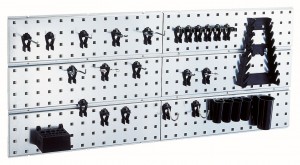 Raaco 109642 Panneau mural X2 + 28 clips