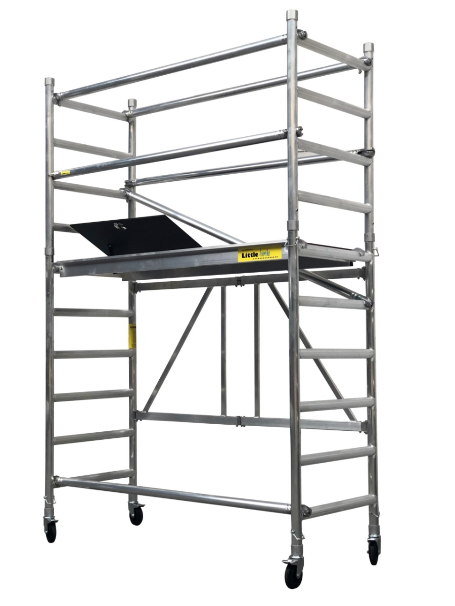 Little Jumbo 11401635 Echafaudage pliant SuperPRO M-Max avec main courante (LxLxH 1,89x0,75x2,54 mtr)