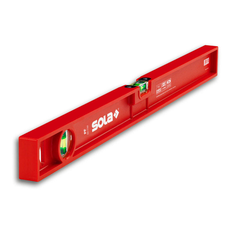 Sola 01412501 PF 40 niveau à bulle en plastique 400mm
