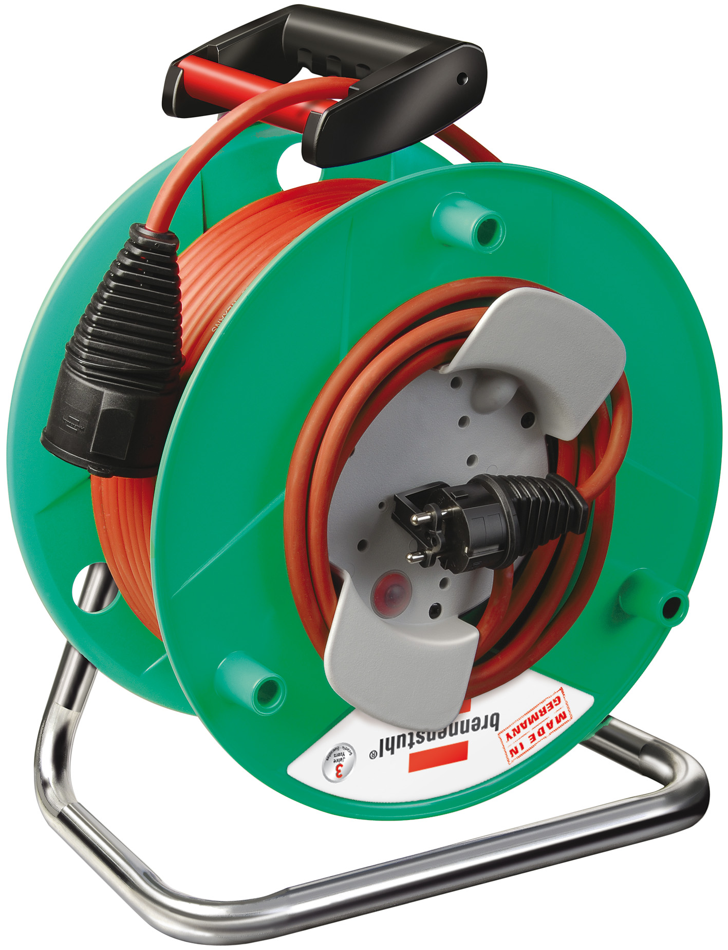 Brennenstuhl 1188470 Garant Enrouleur de câble de jardin 40m AT-N07V3-F 3G1,5 RF IP44 290 VDE