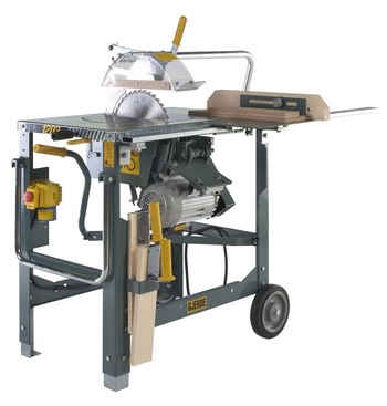 Gjerde 90012 1203-NL Scie de chantier + roues + poignée de levage + frein mécanique