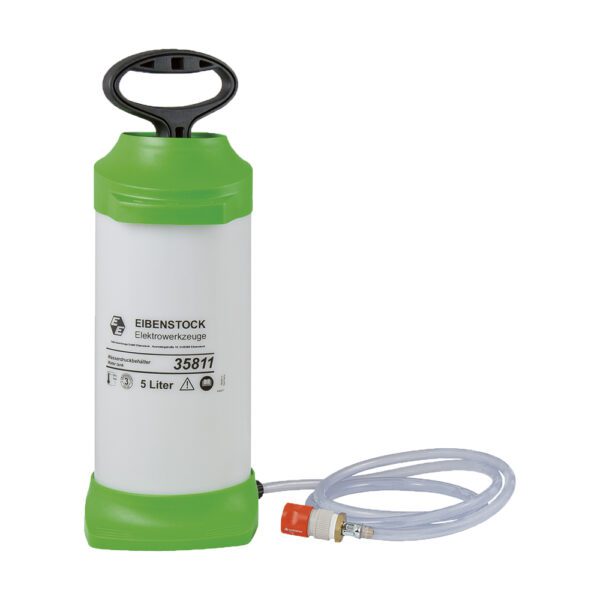 Eibenstock 12.900.10 Réservoir d'eau sous pression 5L capacité 5 litres incl. tuyau d'eau de 2,5 m