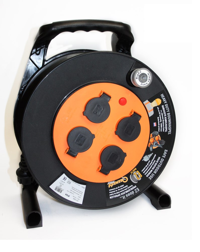 QwattPro 1311005 BigEZ Enrouleur de câble 50mtr 3x1.50