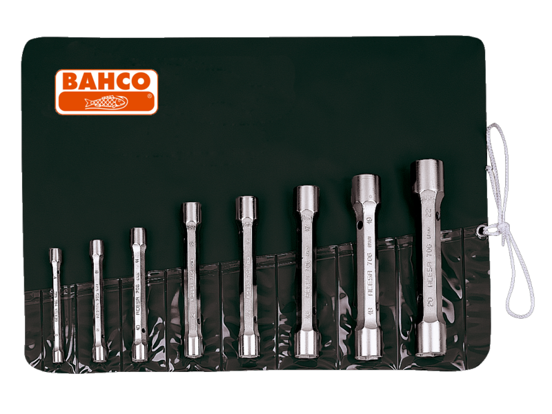 Bahco 27M/8T Jeu de clés à pipe, métrique,