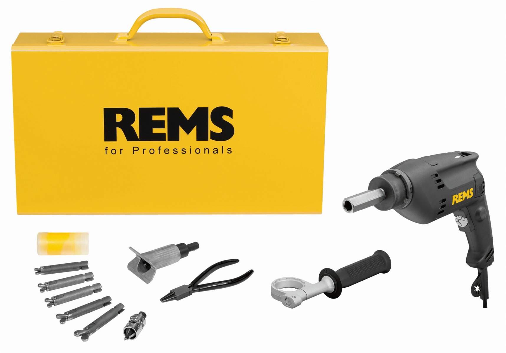 Rems 151002 R220 Ensemble Hurrican 3/8-1/2-5/8-3/4-7/8" Lance-pipe électrique