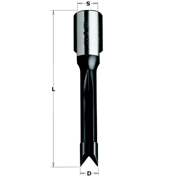 CMT 163.120.11 Fraise à mortaiser 12mm - tige 12 x 1mm