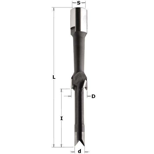 CMT 166.220.11 Fraise à mortaiser 11mm - tige 12 x 1mm