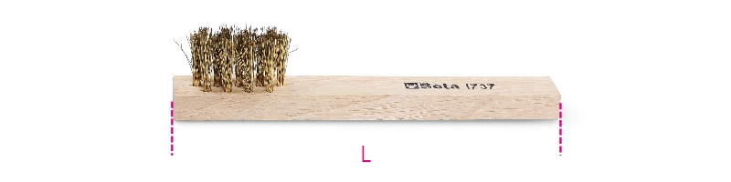 Beta 017370001 1737-Brosse à blocs, Filet Ø : 0.2 Mm 145 L mm