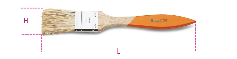 Beta 017380001 1738-Brosse 210 mm