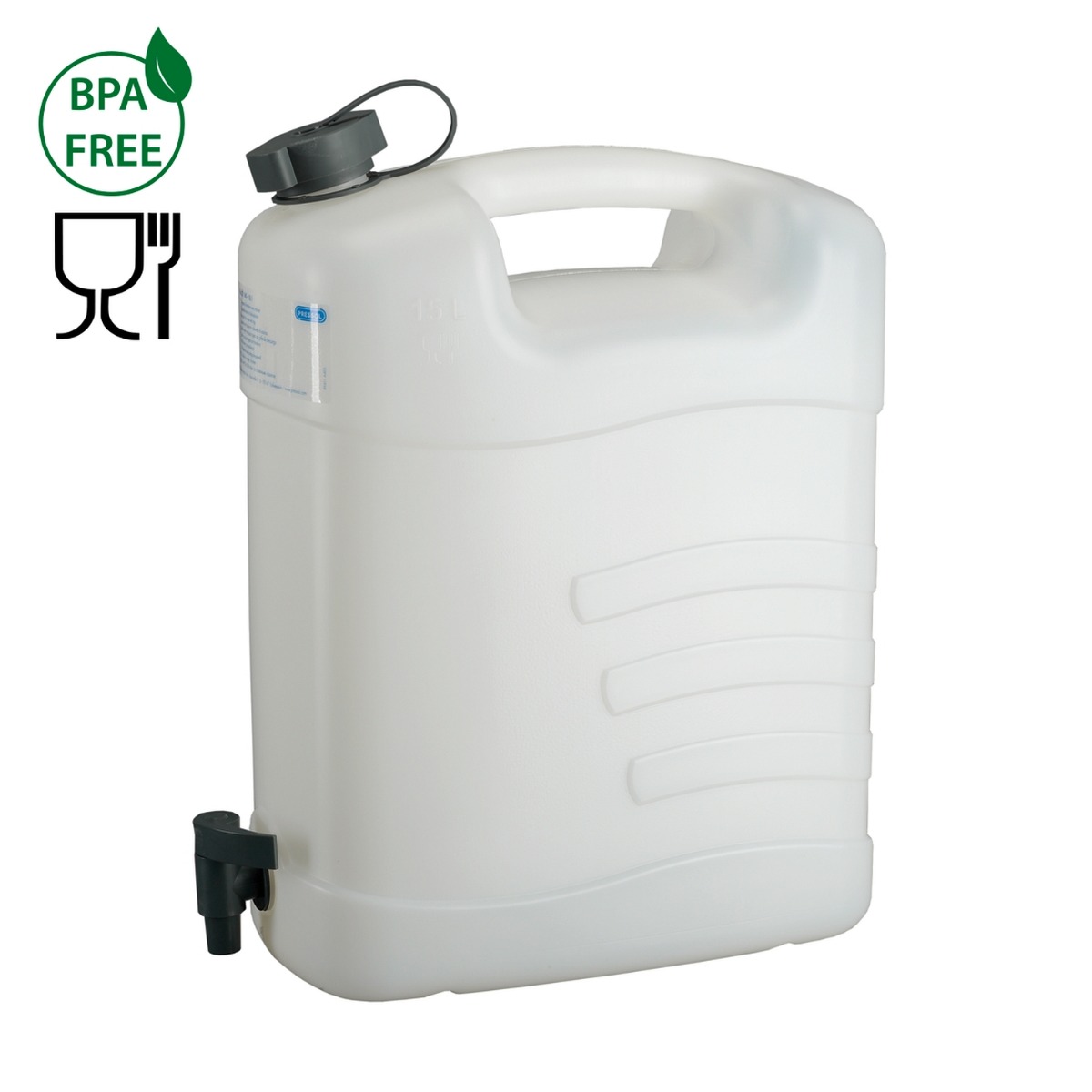 Pressol 21 165 Jerrycan pour l'eau 15L HDPE avec robinet de vidange