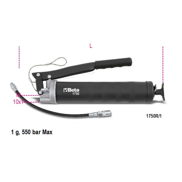 Beta 017500500 1750 500 Pistolet à graisse 550cc