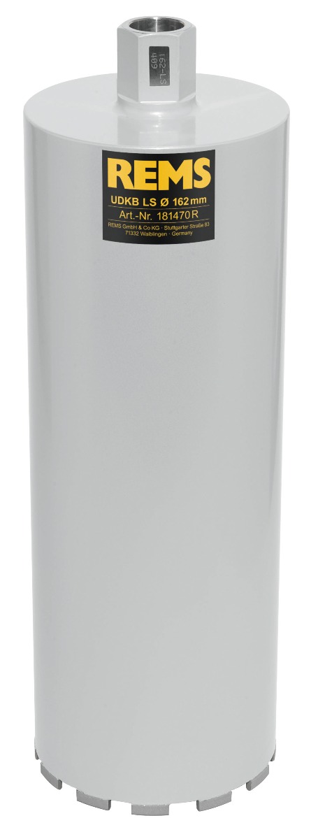Rems 181470 R UDKB-LS 162x420xUNC 1 1/4 Couronne diamantée soudée au laser Sec/humide