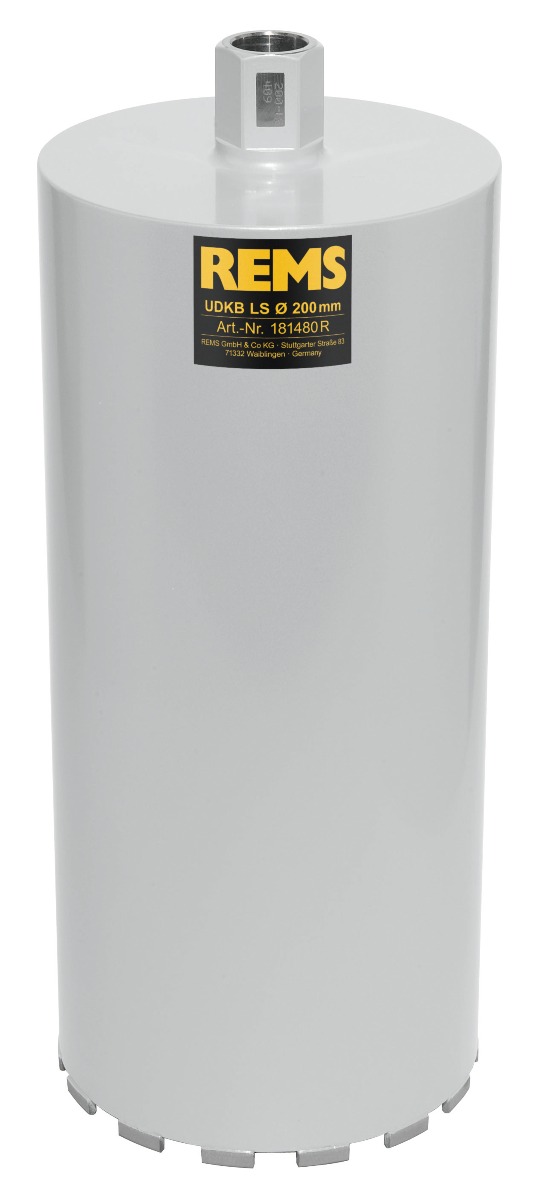 Rems 181480 R UDKB-LS 200x420xUNC 1 1/4 Couronne diamantée, soudée au laser Sec/humide