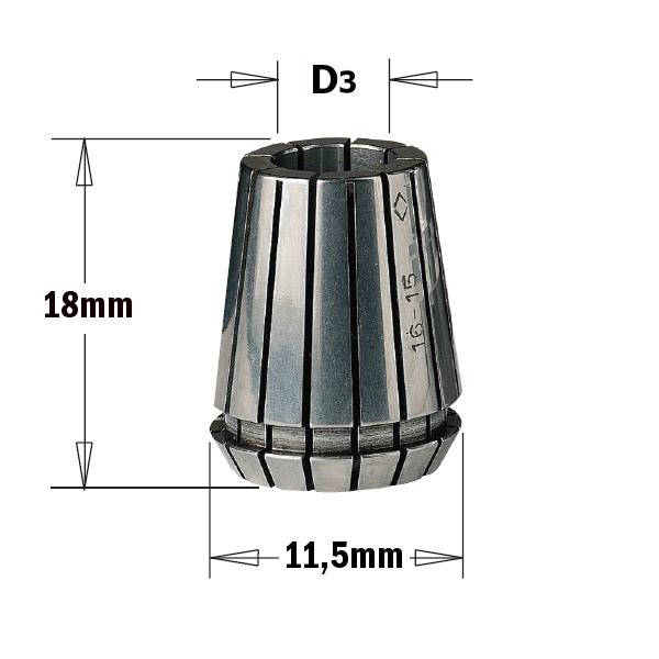 CMT 184.050.11 Pince pour mandrin ER11 5mm