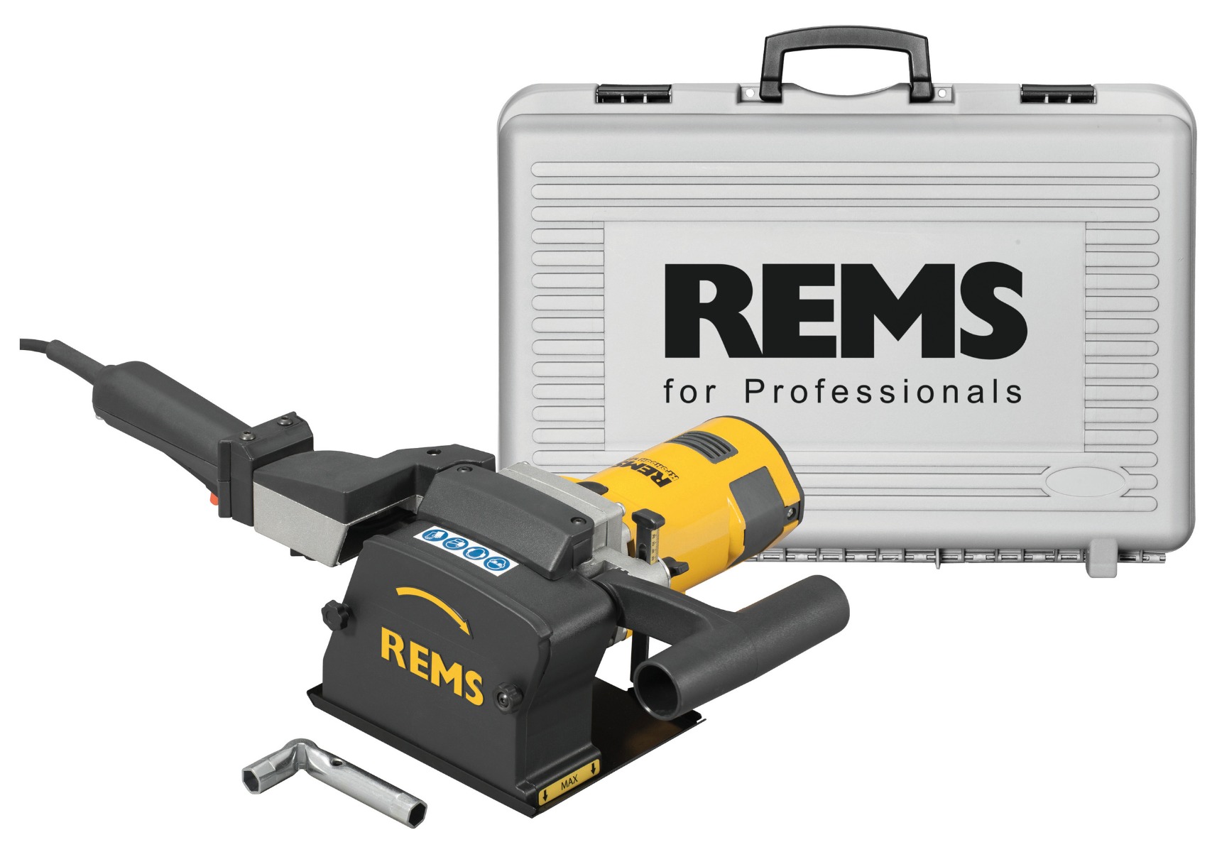 Rems 185010 R220 Rainureuse électrique Krokodil 125 Basic-Pack