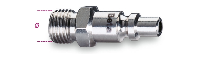 Beta 019160002 1916I 3/8 embouts à insérer Profil italien 3/8" Ø GAS BSP