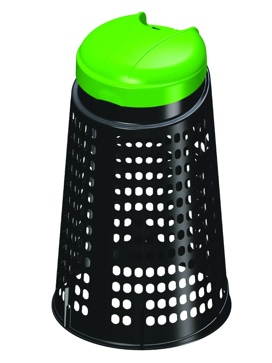 Little Jumbo 2393091102 Eco Bin PP poubelle 110 ltr couvercle VERT