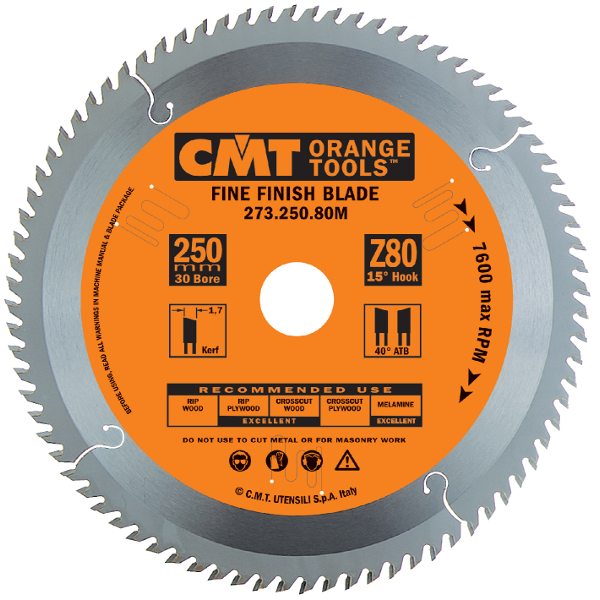CMT 273.300.96M Lame de scie ultra fine denture gauche/droite 300 x 30 x 96D