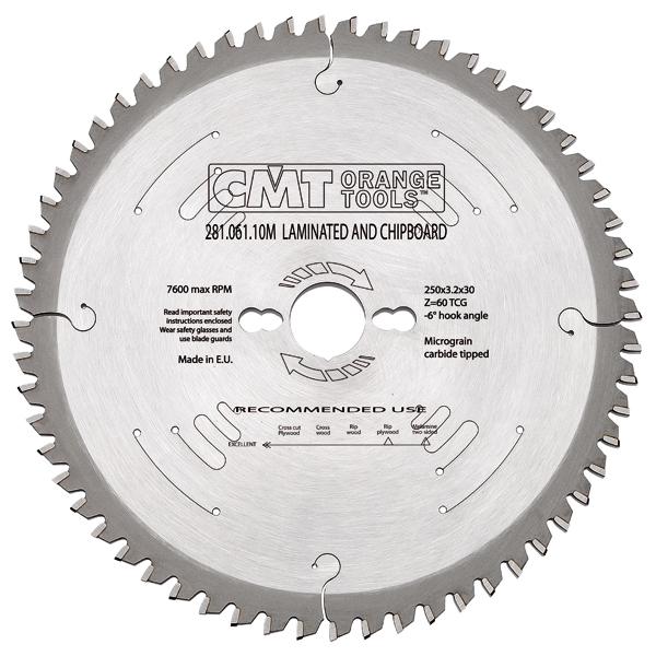 CMT 281.161.56H HM-Lame de scie circulaire 160x2,2x20 T56