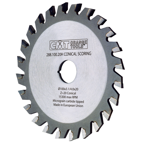 CMT 288.180.44T Lame inciseuse avec dents coniques 180 x 50 x 44D