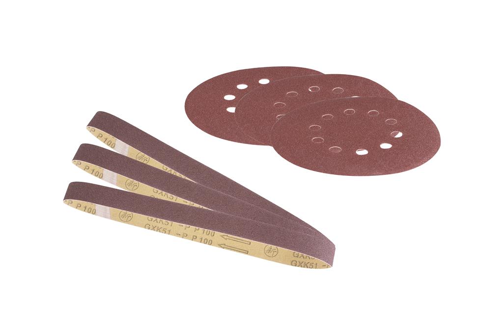 Scheppach 3903301707 Kit de ponçage pour ponceuse à bande et à disque BTS700