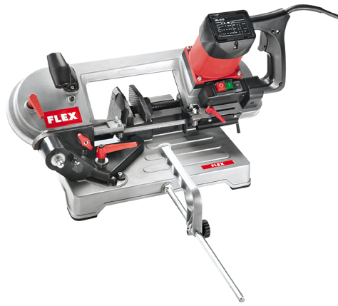 Flex-tools 390518 SBG4910 Scie à ruban métallique avec bras de scie inclinable