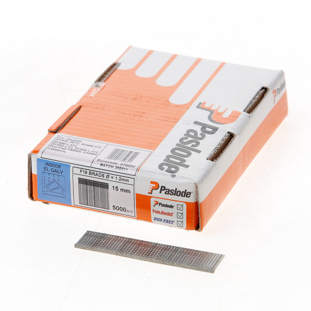 Paslode Fixation 395287 F18 x 40 mm - Galvanisé Clous de finition 5000 pièces