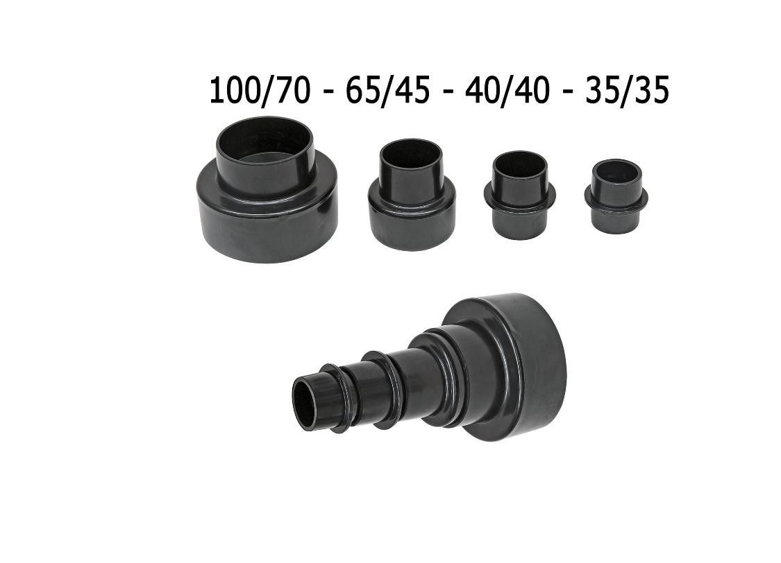 AirFlux AIR-40103 Adaptateur 4 pièces jusqu'à 100 mm