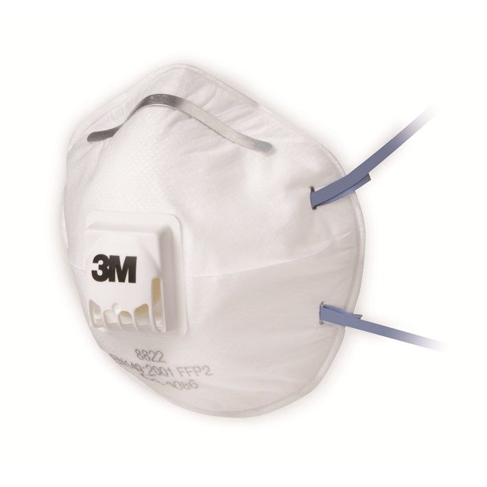 3M 8322 P2 Masque anti-poussière sans entretien valve d''incuasion 10 pièces