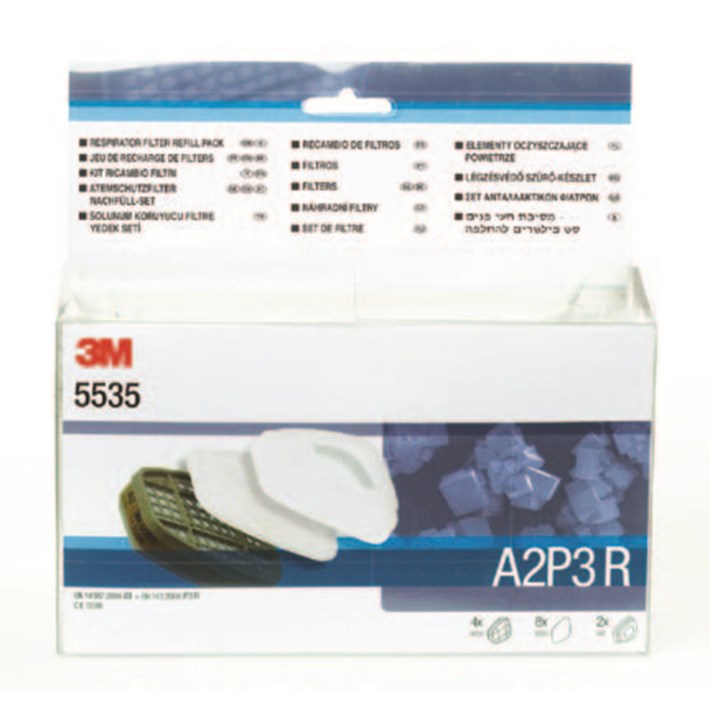 3M 1.21.15.553.50 5535 Kit de filtre A2P3 4x6055, 8x5935, 2x501