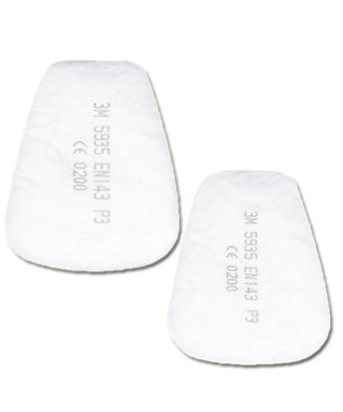 3M 1.21.30.593.50 5935 Filtre à poussière P3 pour hotte 501 par 2 pièces
