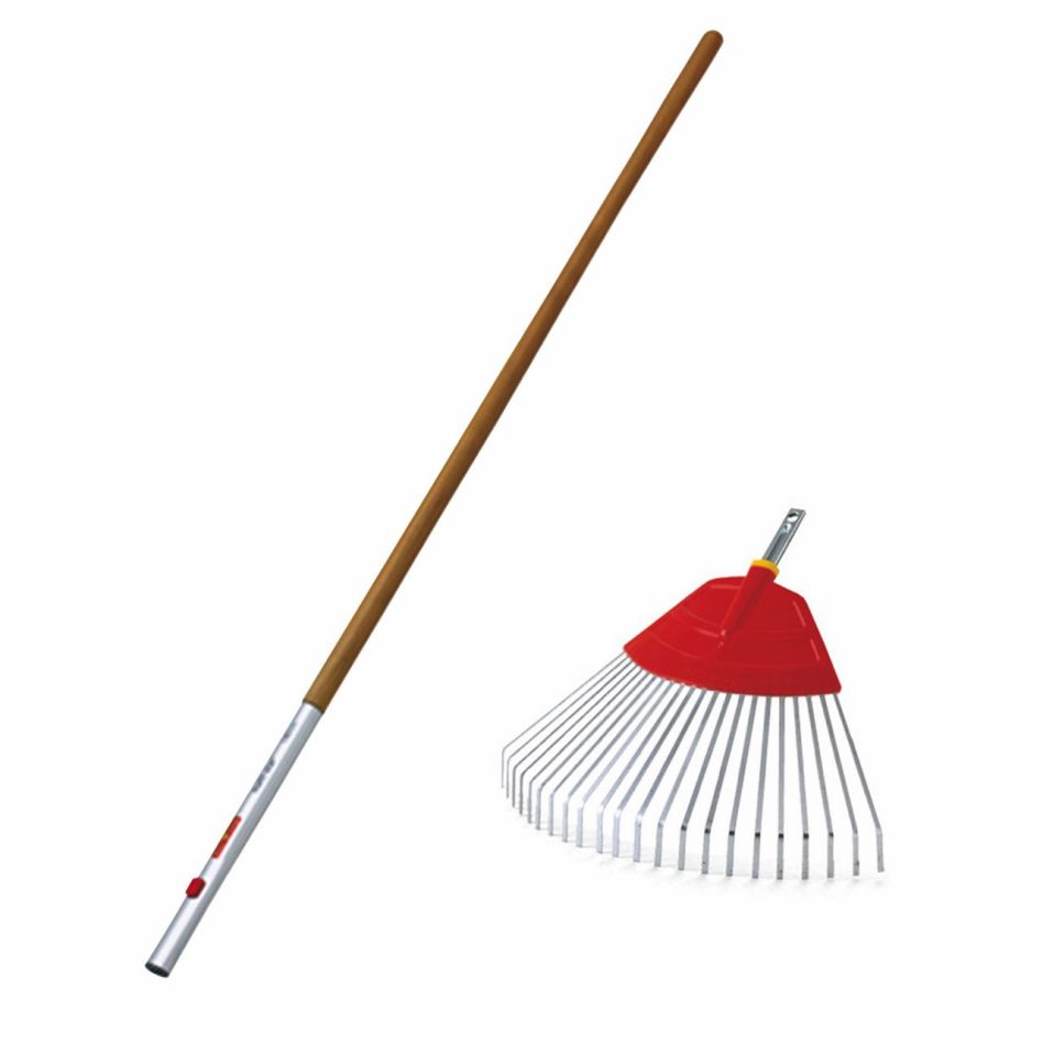 wolfgarten 71AAO005650 Set Multi-Star Râteau à gazon + manche