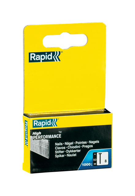 Rapid 40303067 No. 8 brads acier inoxydable 50 mm 1.000 pièces