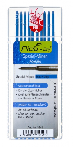 Pica PI4041 4041 Mines bleues de rechange pour marqueur Dry