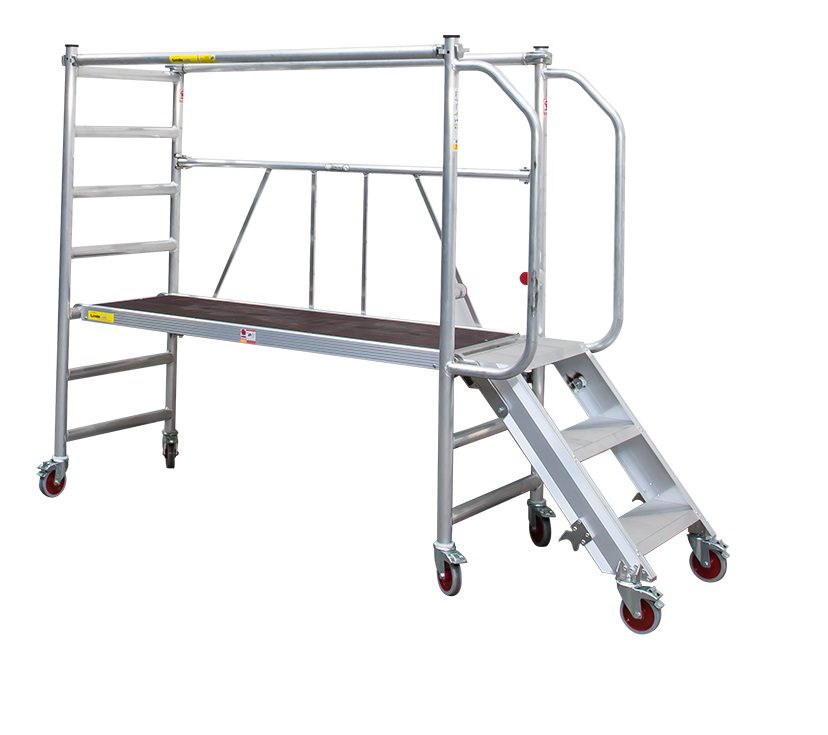 Little Jumbo 41600000 JUMBO Echafaudage pliant 180 avec escalier d'accès - 74×185