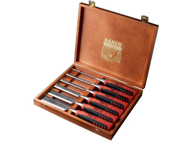 Bahco 424P-S6-EUR Set de ciseaux à bois 6 pcs dans coffret en bois