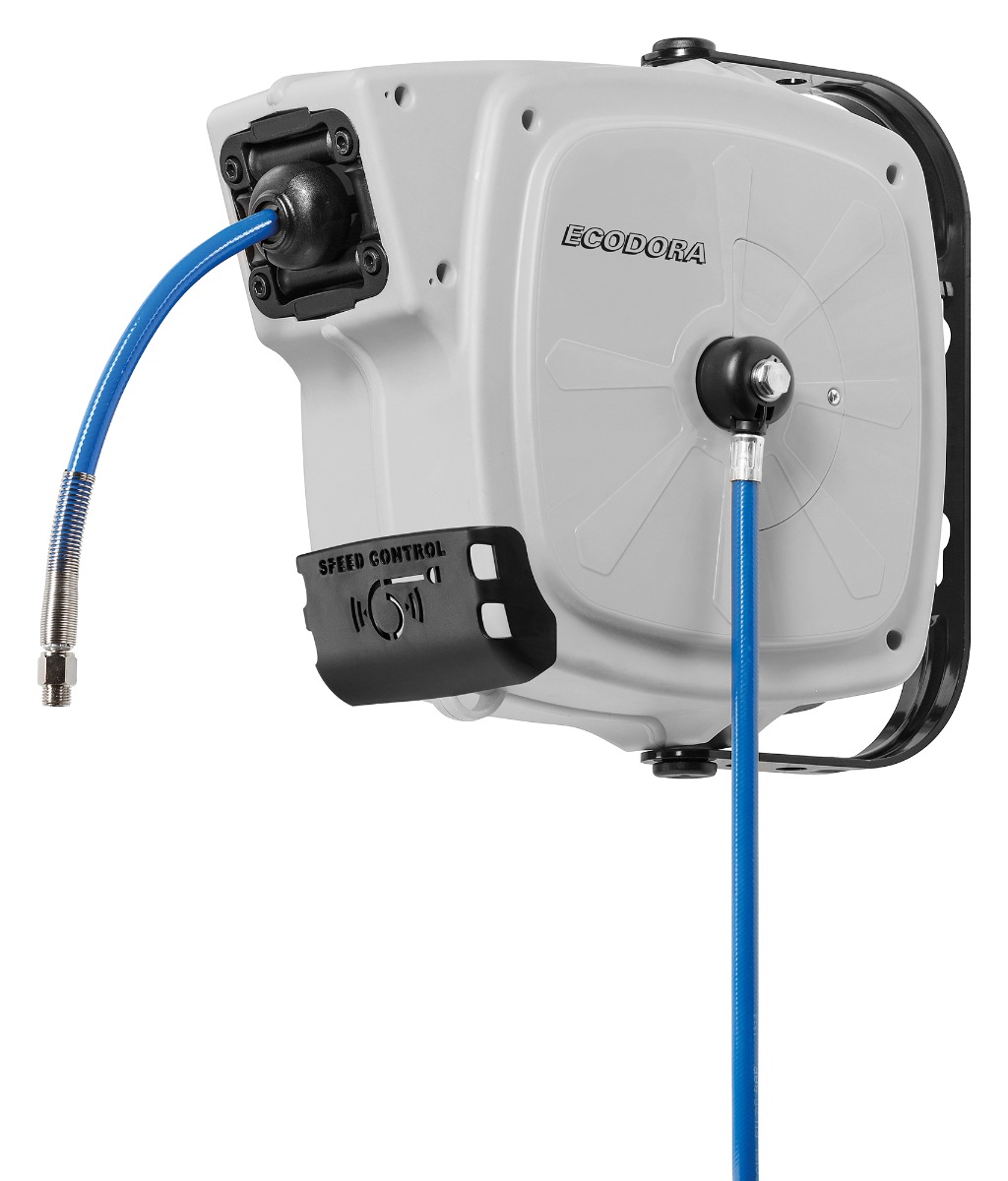 Ecodora 567000093 Enrouleur de tuyau mural 14M tuyau d''air 8X12Mm