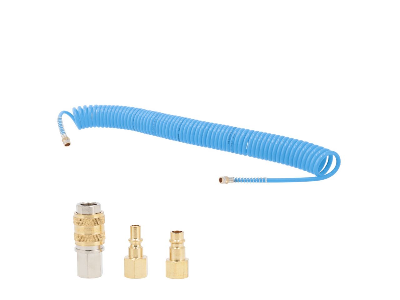 Airpress 4304235 Tuyau spiralé 10 bar 1/4" 7.5 m 5 x 8 mm incl. connexions