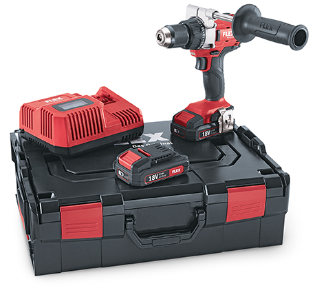 Flex-tools 436577 DD 2G Perceuse-visseuse sans fil 18V 2.5Ah Li-Ion en L-Boxx