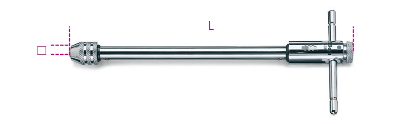 Beta 004360014 Porte-goujon long avec cliquet 4.6÷8 M5÷M12 mm 295 mm