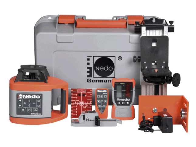 Nedo 471944 Sirius 1 HV Set2 Laser rotatif + accessoires