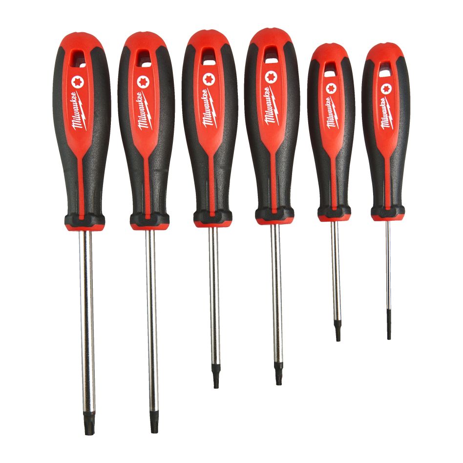Milwaukee Accessoires 4932471809 Jeu de tournevis Torx à trois lobes - 6pc