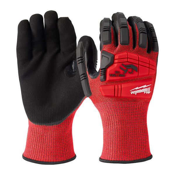 Milwaukee Accessoires 4932478127 Gants de travail résistants aux chocs classe de coupure 3/C - M/8 - 1 paire