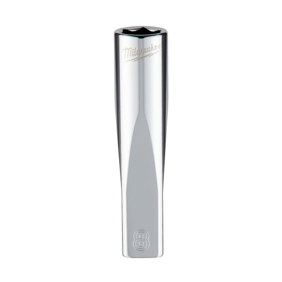 Milwaukee Accessoires 4932478328 Capuchon à cliquet 1/4, métrique long -8 mm